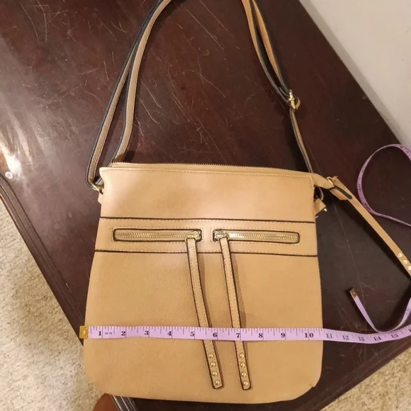 ❄️ Tan Adjustable Strap Crossbody Shoulder Bag Handbag - Picture 6 of 9